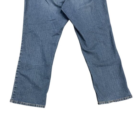 Catherines Timeless Fit Pull On Stretch Jeans (2) 1X Elastic Waist Normcore Mom - Picture 15 of 16